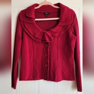 ALFANI Merino Structured Knit Blazer Cardigan